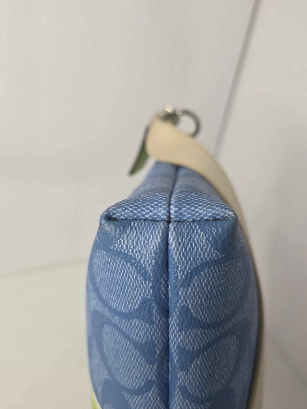 coach signature crossbody blue lime green accent classic 90s y2k coated canvas - Picture 5 of 8